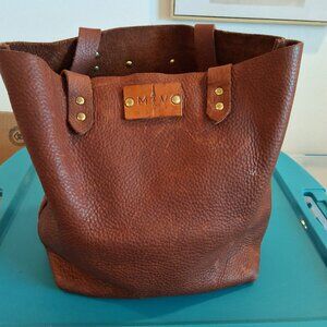 Margaret Vera brown leather purse